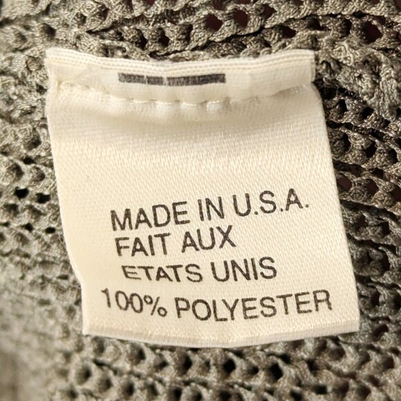 VTG 00s Y2K Anne Klein Gray Knit V-Neck Long-Sleeve Button-Up Relaxed Cardigan - Picture 7 of 7